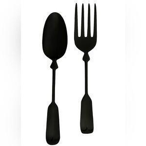 Vintage Jumbo Spoon & Fork Wall Decor Set Mid Century Kitchen Wall Art Farmhouse